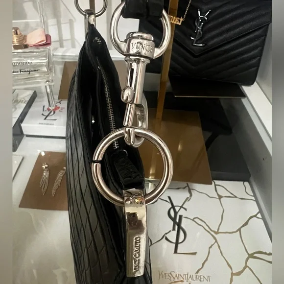 Vince Camuto Black Leather Purse Crossbody - Picture 7 of 7